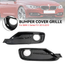 BMW 3 Series F30 F31 2013-2015 2PCS Front Bumper Fog Light Grille Covers