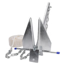 Kit Galvanized Boat Anchor 10Lbs Sliding Anchor & Chain & Rope Silver For Boat