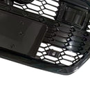 Black Front Bumper Grille Grill Fit Audi A7 C8 S7 2019-2024 W/ACC