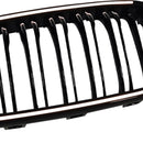 2015-2017  Fit BMW 1 Series F20 F21 Double Line Front Kidney Grill Grille Black