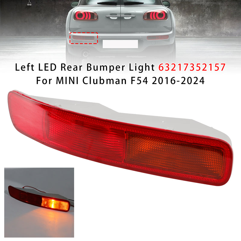 Left LED Rear Bumper Light 63217352157 For MINI Clubman F54 2016-2024