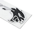 Rear Tailgate SRT Hellcat Decal Emblem for Challenger Trunk Lid Badge Silver, Black