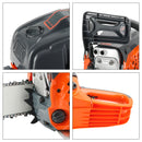 24" 68CC Gasoline Chainsaw Cutting Wood Gas Sawing Crankcase Chain Saw