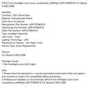 2PCS Front Headlight Lens Cover LampShade L&R ADP10786301S For Mazda 6 2003-2008