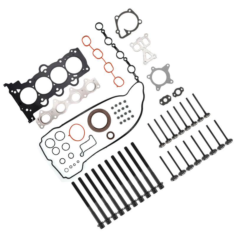 G4FJ 1.6L Turbo Head Gaskets Bolts Kit w/ Intake Exhaust Valve for Hyundai KIA