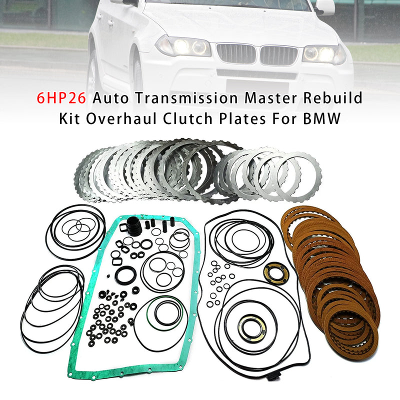 6HP26 Auto Transmission Master Rebuild Kit Overhaul Clutch Plates For BMW