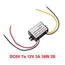 Waterproof DC 6V to 12V 1-3A Step-Up Power Supply Converter Regulator