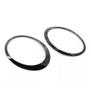 2PCS Gloss Black Headlight Bezel Trim Ring For Mini Cooper F55 F56 F57 14-21