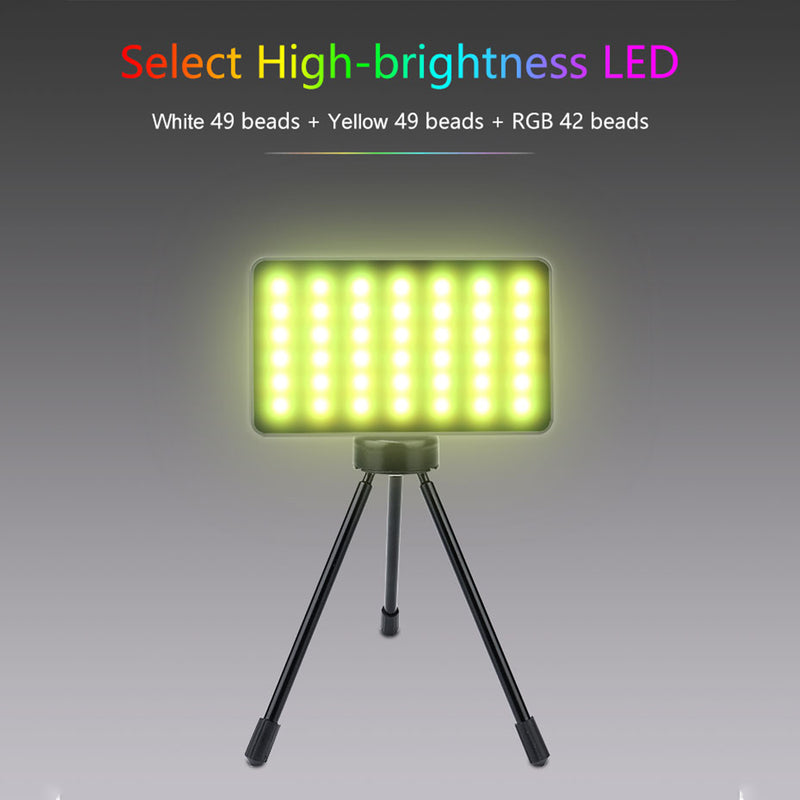 W140 RGB LED Video Light Fill Light Video Camera Mobile Phone Live Beauty Outdoor