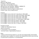 Mass Air Flow Meter Sensor For BMW E36 323i 328i E39 528i 5WK9617