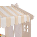 Kid Plastic Outdoor Playhouse With Light Strip And Building Blocks Toddler Toy