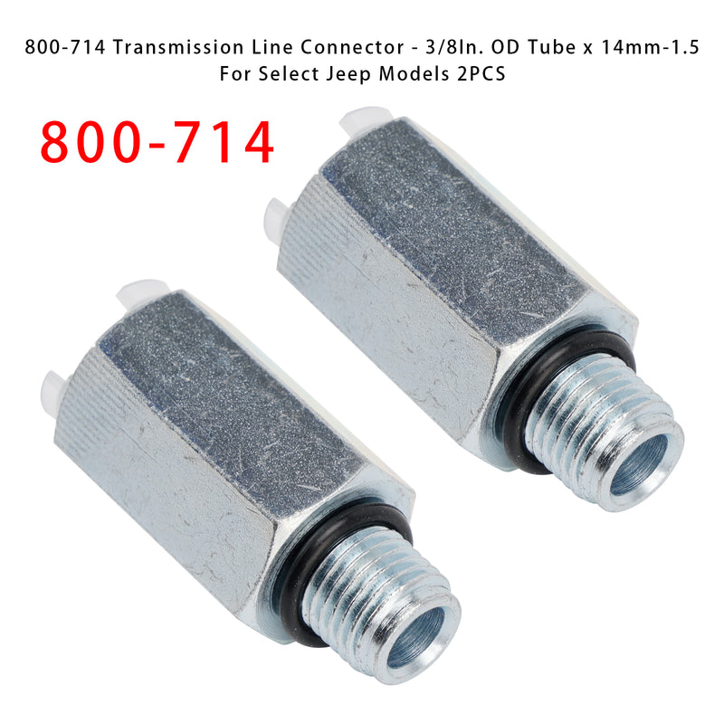 800-714 Transmission Line Connector - 3/8In. OD Tube x 14mm-1.5 2PCS