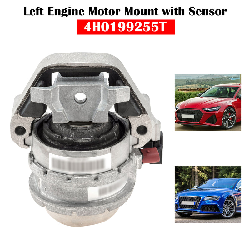 2013-2018 Audi S6 RS6 S7 RS7 4.0L Left Engine Motor Mount With Sensor 4H0199255T