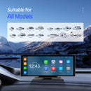 10.26" Portable Bluetooth Car Navigation Wireless Carplay Car Radio AHD Camera