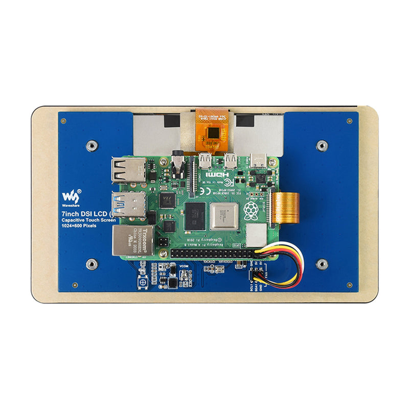 Raspberry Pi 7-inch IPS Capacitive Touch Screen Pi5/4B DSI 5-Point Touch Screen