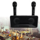 Wireless Bluetooth Dual Microphone Karaoke All-In-One Speaker for Home Outdoor