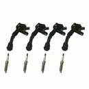 4X Ignition Coil + 4X Spark Plug UF735 For Ford Fusion Escape 1.5L 2014-2020