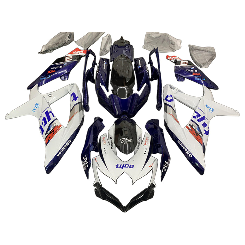 Amotopart Suzuki GSXR 600/750 2008-2010 K8 Fairing Kit Bodywork Plastic ABS