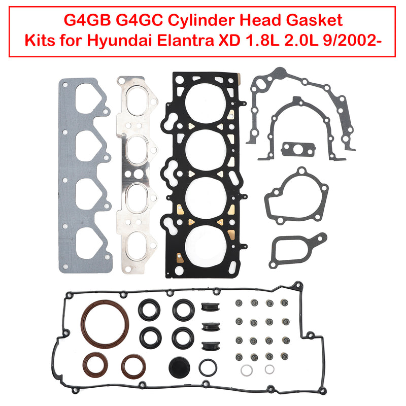 G4GB G4GC Cylinder Head Gasket Kits for Hyundai Elantra XD 1.8L 2.0L 9/2002-