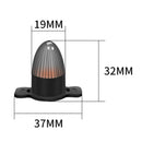 6Pcs Front Grille LED Flashing Lighting Bullet Head Appearance For Universal Car
