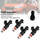 4PCS Fuel Injector 16450-RB0-003 Fit Honda Jazz MK3 Petrol 16450RB0003