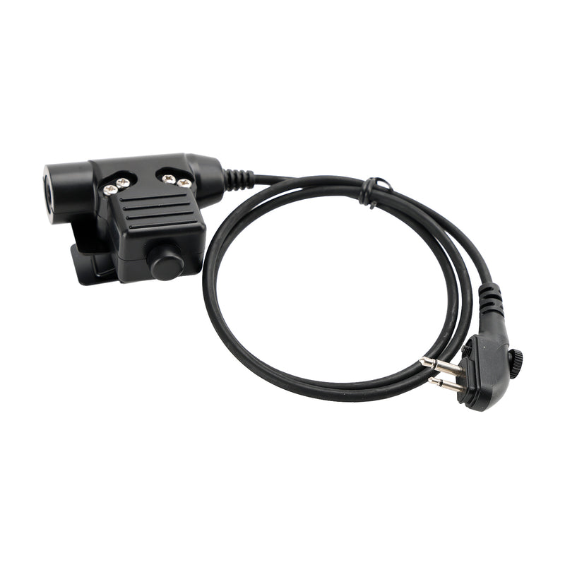 7.1-C7 Rear Mount Plug Tactical Headset 6Pin U94 PTT For HYT TD500 TD510 TD520