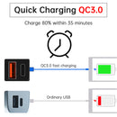 Motorcycle USB Super Fast Charging Handlebar Holder PD+QC3.0 Tpye-C Mobile Phone