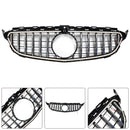 Chrome Front Bumper Grill Grille Fit Mercedes W205 C250 C300 2015-2021 W/LED