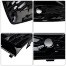 Front Bumper Grille Honeycomb Grill & Fog Light Cover Fit Audi Q5 2021-2025
