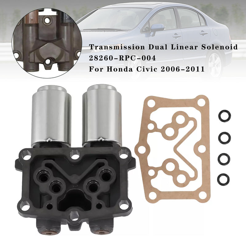 Transmission Dual Linear Solenoid 28260-RPC-004 For Honda Civic 2006-2011