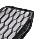 Black Front Honeycomb Fog Lamp Grille Grill Cover Fit Audi Q5 SQ5 2018 2019