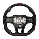 Carbon Fiber Heated Steering Wheel Fit Dodge Charger Challenger 2015-2023