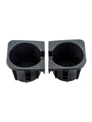 2PCS Right+Left Black Center Console Cup Holder Insert For Toyota Tacoma 05-17