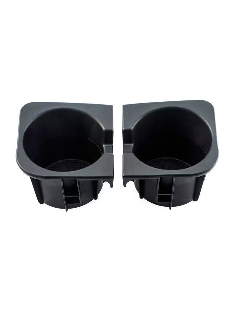 2PCS Right+Left Black Center Console Cup Holder Insert For Toyota Tacoma 05-17