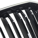 Double Slat Glossy Black Bumper Kidney Grille Fit BMW X3 G01 X4 G02 2022-2025