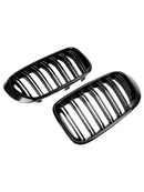 BMW X3 X4 F25 F26 2014-2017 Gloss Black Front Bumper Kidney Grille Grill