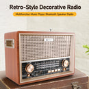 Retro-Style Decorative Radio Multifunction Music Player Bluetooth Speaker Radio