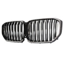 Double Slat Black Front Kidney Grille Fit BMW X5 G05 2019-2022 M-Performance