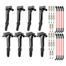2018-2022 Ford F-250 Super Duty 6.2L V8 8 Ignition Coil+16 Spark Plug+8 Wires UF834 UF865 HL3Z-12029-C