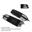 2X Car Front Bumper Fog Light Grilles For Audi A6 C7 S-Line 2012-2014