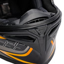 DOT Motorcycle Helmet Adult Street Full Face Orange