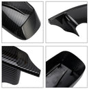 2PCS M Style Wing Car Side Mirror Cover Caps for BMW E46 Sedan E39 4DR 1998-2005