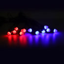 12Pcs Front Grille LED Flashing Lighting Bullet Head Appearance For Universal Car