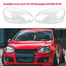2PCS Front Headlight Lens Headlamp Clear Cover 1K6941005S For VW MK5 2005-2009