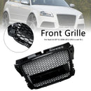 RS3 Style Honeycomb Front Bumper Grille Grill Fit Audi A3 8P 2008-2013