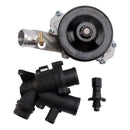 2017-2018 Jaguar F-Pace Water Pump w/ Bolts Gaskets Connector + Thermostat Kit