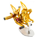 ALUMINUM ADJUSTABLE REAR SET REARSET FOR KAWASAKI ZX636 NINJA ZX-6R 2021-2024