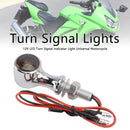 12V LED Turn Signal Indicator Light 8mm Universal Motorcycle For Suzuki