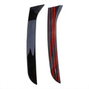 Gloss Black Pair Rear Window Side Wing Spoiler For VW Passat B7 Wagon 11-15