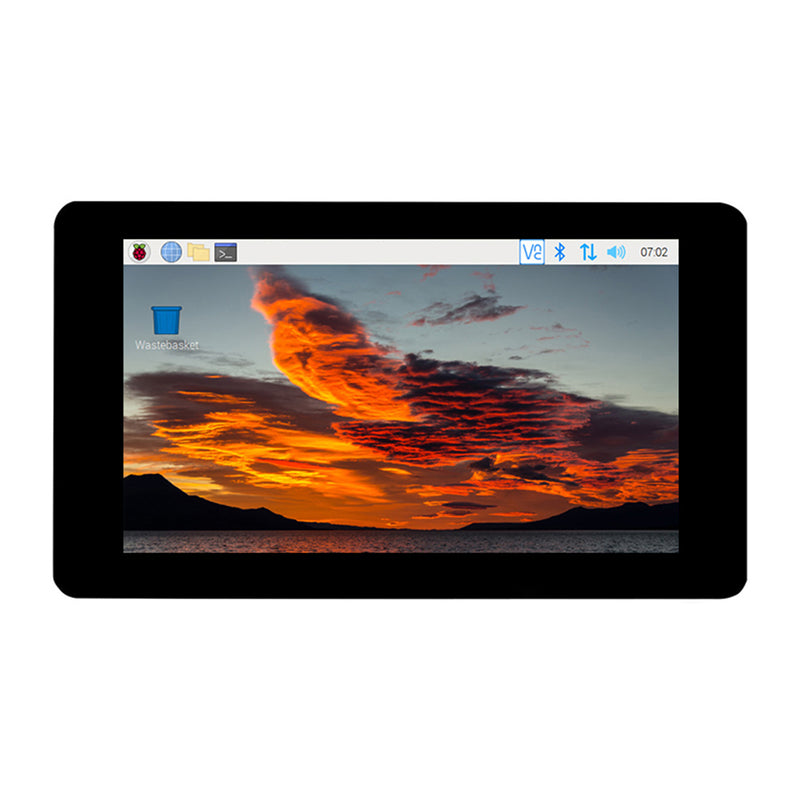 Raspberry Pi 7-inch IPS Capacitive Touch Screen Pi5/4B DSI 5-Point Touch Screen